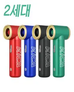 KICA JETFAN2 카이카 에어건 핸디제트팬 KC2 무선 휴대용, 블랙
