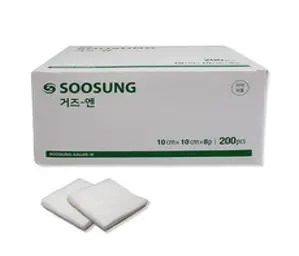 수성 8겹 거즈 엔 10 x 10 cm, 1개, 200개입