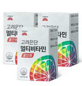 고려은단 멀티비타민 올인원, 60정, 1,560 mg, 3개