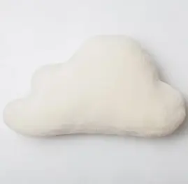 치타샾 토끼털 쿠션 베개, 화이트구름