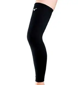 MIZUNO (미즈노) 배구 무릎 보호대 (슈퍼 롱) (1개들이) V2MY802009F 블랙 F, 1개
