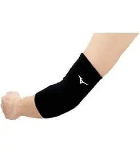 MIZUNO (미즈노) 배구 팔꿈치 서포터 V2MY801809F 블랙 F, 1개