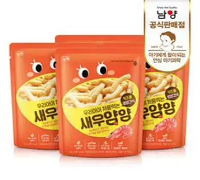 남양유업 우리아이 처음먹는 새우얌얌 과자 40g, 새우맛, 4개