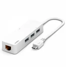 ipTIME U1003 USB3.0 기가비트 이더넷 유선 랜카드 + 3포트 허브 노트북/데스크탑 겸용