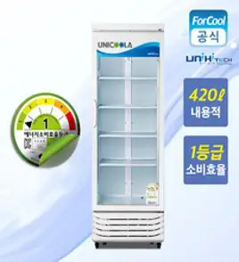 국내산 1등급 음료 냉장고 유니하이테크 업소용 음료수 냉장 술장고 UN-465RF 쇼케이스, UN-465RF 지역별 배송비 착불