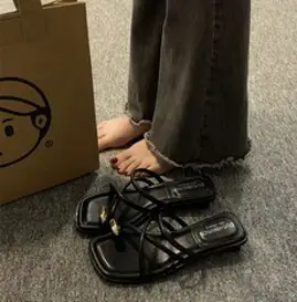 ANYOU 여성 여름 스트랩 키높이 샌들 발편한슬리퍼 사무실슬리퍼