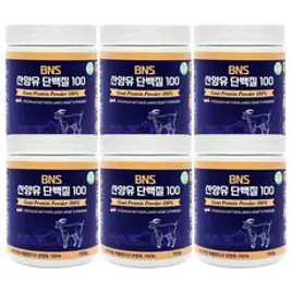 [인포벨 홈쇼핑]100% 청정 산양유 분말 BNS 산양유 단백질100 단백질 보충제 분말 가루 세트, 150g, 6개