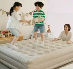 [인포벨 홈쇼핑]독일 짐머만 원터치 에어 자동 침대 자충 배드 베드 매트 매트리스 캠핑 텐트 싱글 퀸
