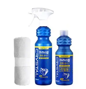 불스원 크리스탈 코트 플러스 500ml + 리필 300ml + 극세사융, 800ml, 1세트