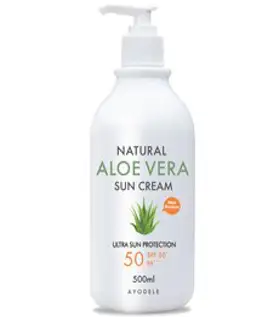 아요델 내추럴 알로에베라 선크림 SPF50+ PA+++, 500ml, 1개