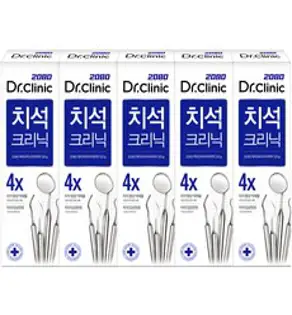 2080 닥터크리닉 1450 고불소 치석치약, 140g, 5개