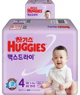 하기스 NEW 맥스드라이 밴드형 남여공용 대형 4단계(9~13kg), 120매