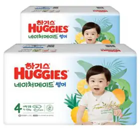 2023 하기스 네이처메이드썸머 대형 4단계 밴드형 남여공용(9~13kg), 112매