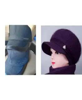 (무료배송)1+1 남성 검정색 다크그래이 여성 퍼플 앙고라 모자 겨울 모자 할머니 모자 할아버지 모자 소프트캡 앙고라모자