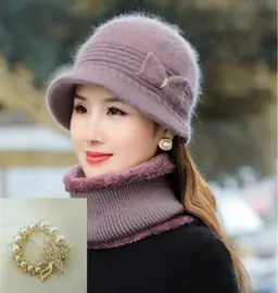 중년 여성 엄마 할머니 모자 4color