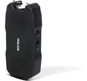 호신용 전기충격기 POLICE 스턴 건 1901 - LED 손전등으로 충전 가능한 최대 전압 USB 블랙, 1개