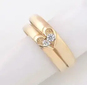 쥬얼메이트 14K 반쪽하트 커플링 (남+여 한쌍가격)
