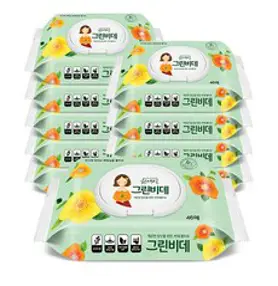 한예지 그린비데 물티슈 캡형, 46매, 10개