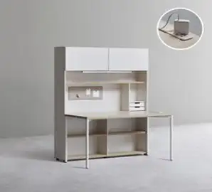 데스커 1800x700 컴퓨터 책상 DSAD118D, 상판-화이트/다리-화이트