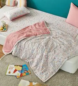 모던하우스 마미허그 소프트워싱 래빗포레스트 낮잠이불 100x150 핑크 CZ0223043, 단품