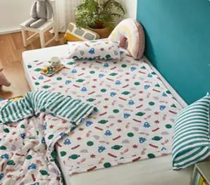 모던하우스 마미허그 소프트워싱 투더문 낮잠줄누비 양면패드 100x150 아이보리그린 CZ2223025, 단품