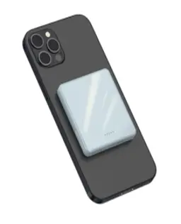 미니덕트 맥세이프 미니 고속 무선보조배터리 4000mAh mi200DT, 스카이 블루
