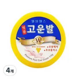 웰빙헬스팜 명품 고운발 크림, 110g, 4개
