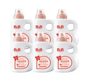 비앤비 섬유유연제 자스민 용기, 1500ml, 6개