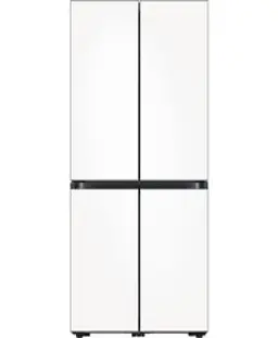 삼성전자 비스포크 4도어 냉장고 글래스 875L 방문설치, 새틴 화이트(상단), 새틴 화이트(하단), RF85C90F1W6