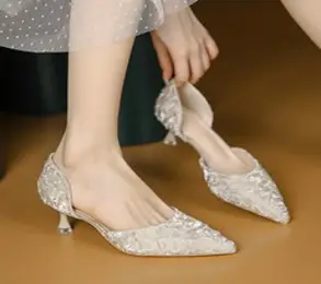 쇼피라라 스타카토구두 하이힐 5센치 펌프스 샌들 하객구두