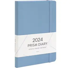 인디고 2024 프리즘 먼슬리 날짜형 다이어리, 밀키블루