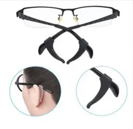ZIO-BIZ 안경 귀고무 20pcs 블랙 / 안경흘러내림방지 안경귀아픔방지 안경미끄럼방지 안경고정 안경테고정 안경다리팁 안경 실리콘 논슬립 귀고무