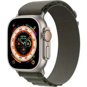 Apple 애플워치 Ultra 트레일 루프 49mm GPS+Cellular 티타늄 케이스, 블랙/그레이 S/M