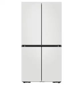 삼성전자 비스포크 4도어 냉장고 메탈 875L 방문설치, 매트 멜로우 화이트, RF84C906B4W