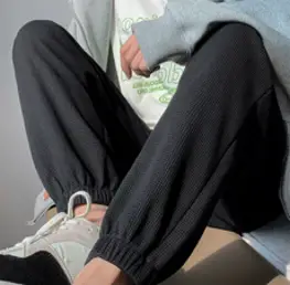 마켓레브 간절기용 임부 와플 팬츠