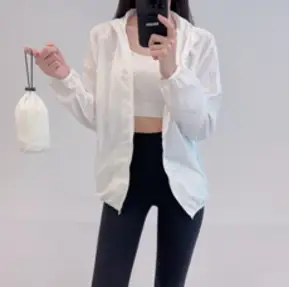 시크 아노락 바람막이 커버업 운동복 간절기 외투 바막, 화이트