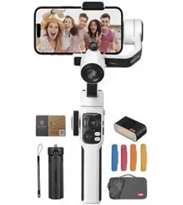 지윤 스마트 짐벌 스무스 5S 콤보 세트, 화이트