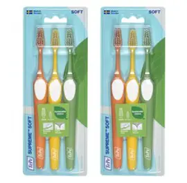 테페 슈프림 소프트 칫솔 3종 x 2p 세트 랜덤발송, 1세트, 6개입