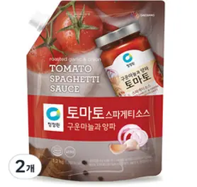 대상 청정원 토마토 스파게티소스, 1.2kg, 2개