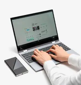 Flipbook 14 Wireless 무선 플립북 덱스북 2in1 노트북 휴대용 포터블 모니터, FLIPBOOKW-14, Free DOS, 1GB, 1GB, 단품, 실버