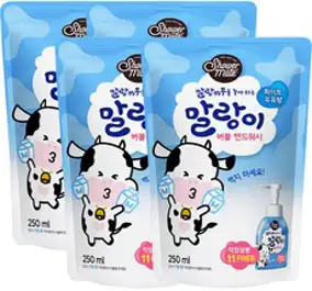 아이깨끗해 핸드워시 순 보송보송 파우더향, 490ml, 3개