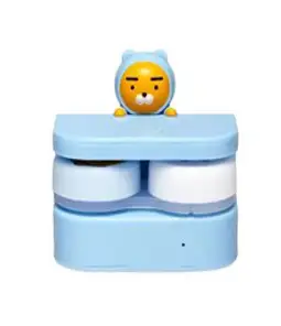디즈니 자동 렌즈세척기 + 배터리 / 미키 미니 도널드 구피 데이지 하드렌즈 소프트렌즈