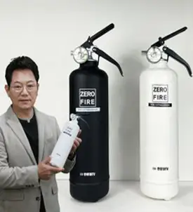 한문철TV 한블리 카르노 차량용 휴대용 가정용 ABC 분말 소화기, 1kg 소화기 스트랩 (소화기 X), 1개