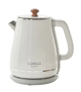 [코렐] 세카 모던 전기포트 저스트 화이트 1.8L 대용량 내부 스테인리스 이중레이어 화상위험감소