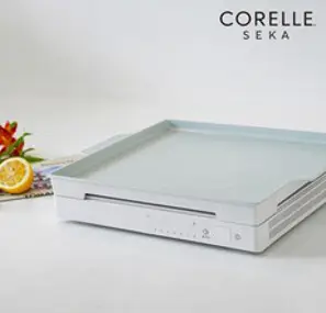 [코렐 세카] 더 슬림 인덕션 1구+전용 그릴 세트 (저스트 화이트), 단품