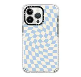 아이폰 13 Pro 케이스티파이 특이한 케이스 Casetify Ultra 구름, Check II Baby Blue Twist