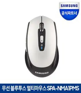 삼성전자 무선 마우스 SPA-NMA1PMS, 블랙 + 실버
