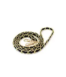 휴대폰 지갑케이스 호환 골드 체인 폰스트랩, 블랙, 1개