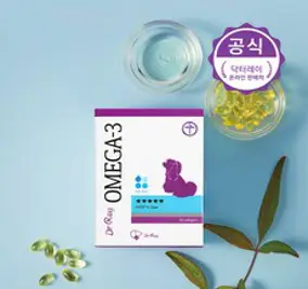 묘견서 강아지 고양이 오메가3 미니 3oval 60캡슐 (2개월분) 순도 80% KDpharma 독일 원료, 1개 (2개월분)