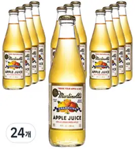 골드메달 스파클링 애플쥬스, 296ml, 24개